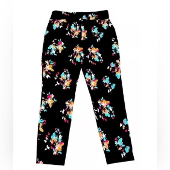 🎄VERSONA FLORAL STRETCH PANTS - Picture 4 of 5